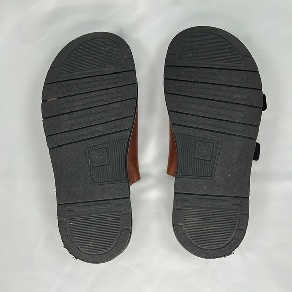 Dr. Doc Martens Dax Brown Leather Slide Sandals 25830220 Men’s Size 12 Monk main image 6